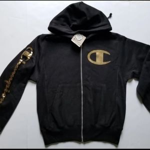 Champion Gold Zip Up Hoodie